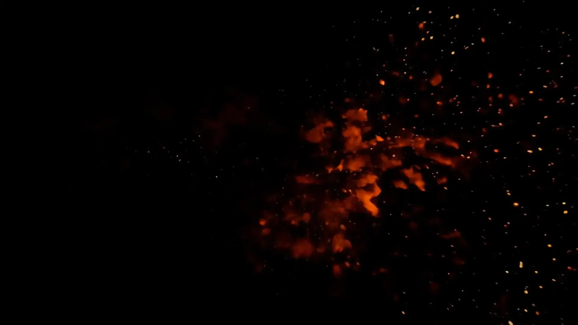 Powerful Flame Explosion Background for Logo and Title Animation